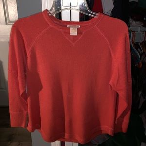 Orange 3/4 length sweater